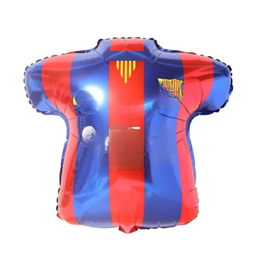 Football party decoration T-shirt foil soccer balloons